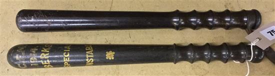 2 truncheons